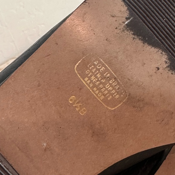 Vintage snake embossed Black leather Ankle Booties size 6.5 B made in Brazil - Picture 9 of 10